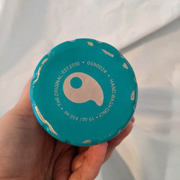 Sip by S'well Teal Bottle with White Hearts - Picture 4 of 7